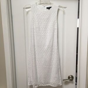 White Lace Eyelet Dress